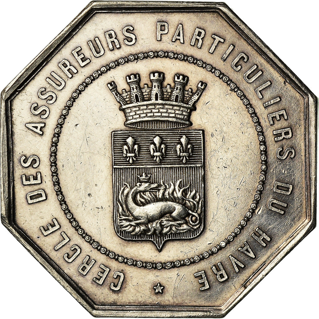 Frankrijk, Medaille, Cercle des Assureurs Particuliers du Havre, Caqué, PR+