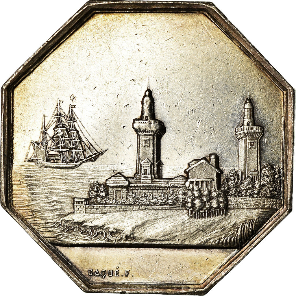Francia, medalla, Cercle des Assureurs Particuliers du Havre, Caqué, SC, Plata