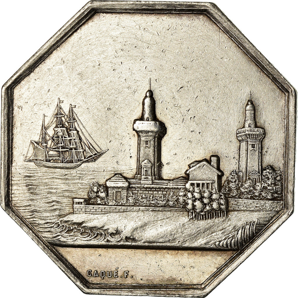 Francja, Medal, Cercle des Assureurs Particuliers du Havre, Undated, Caqué