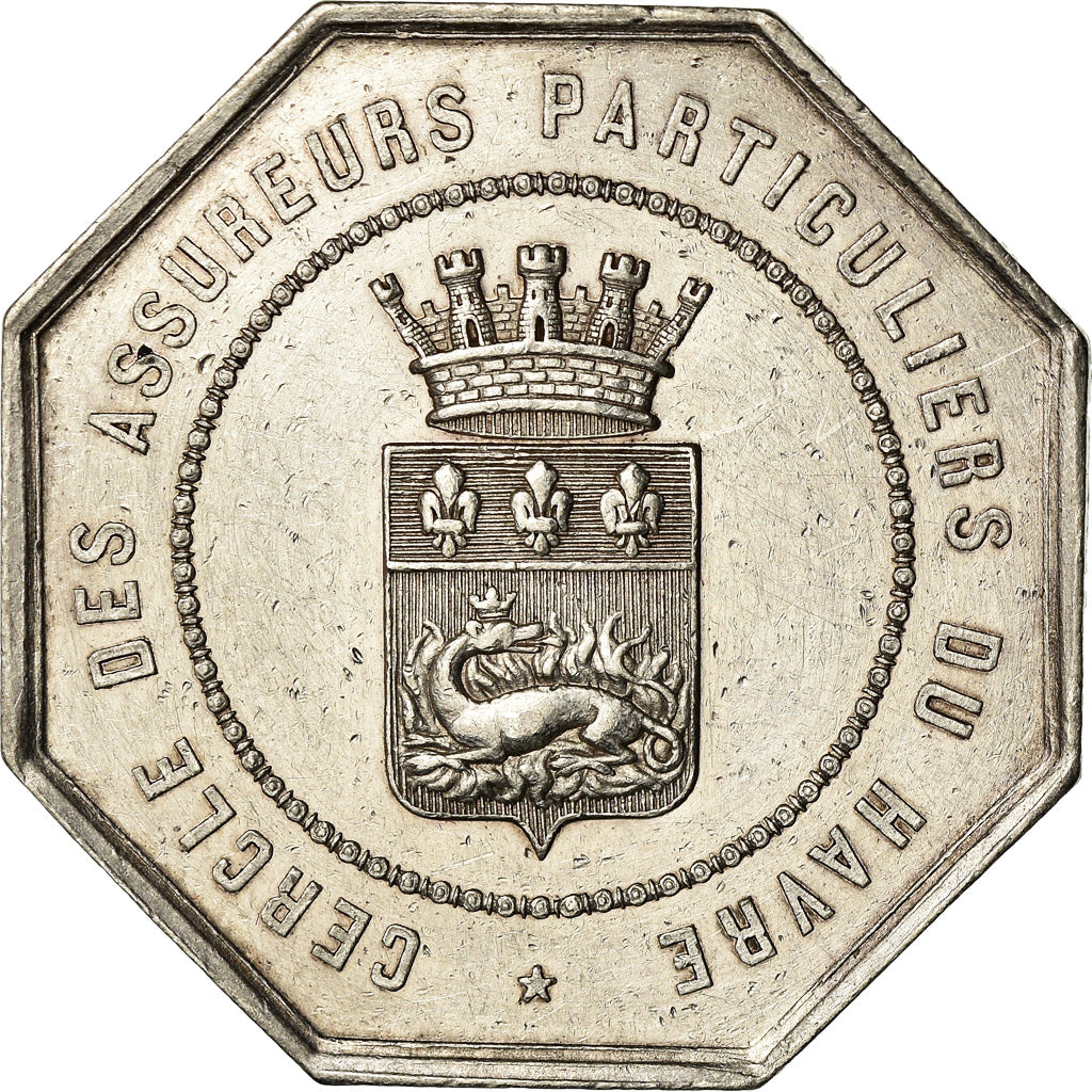 Francja, Medal, Cercle des Assureurs Particuliers du Havre, Undated, Caqué