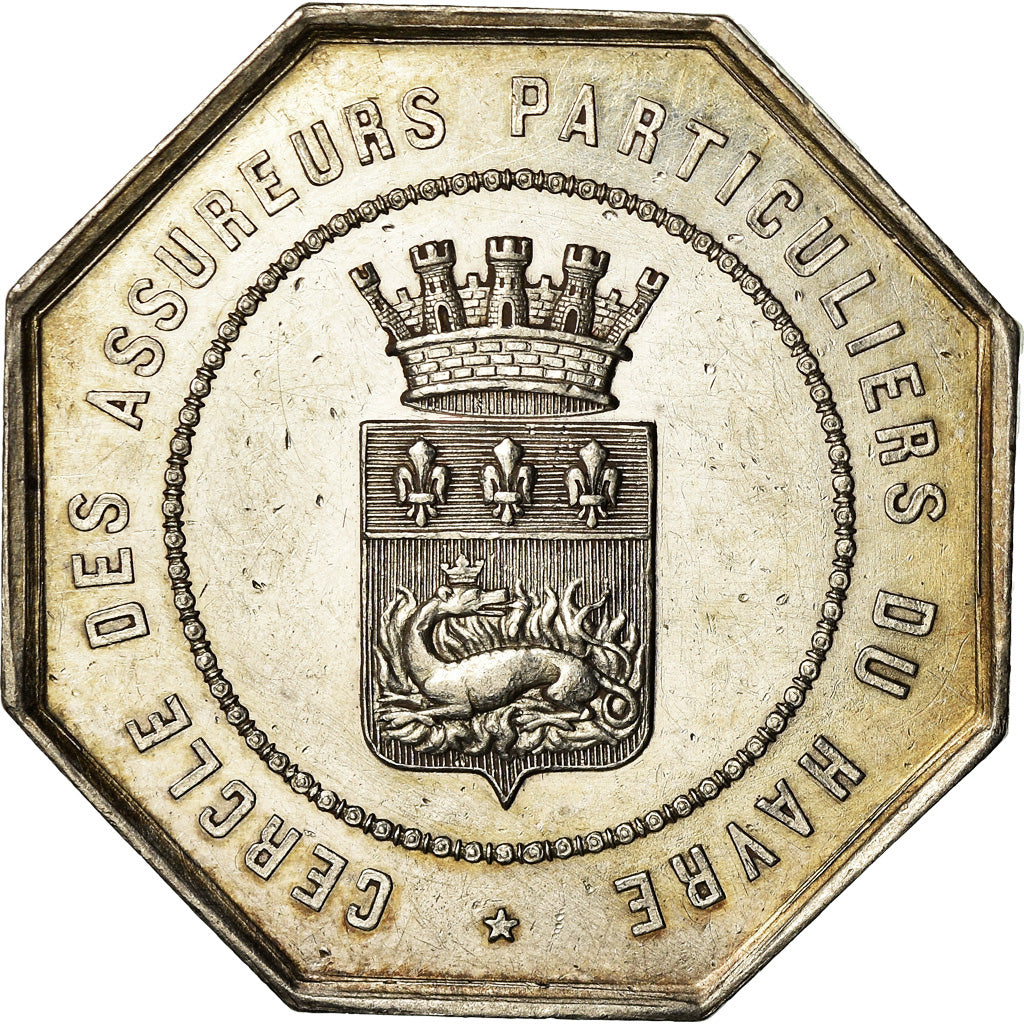 Frankrijk, Medaille, Cercle des Assureurs Particuliers du Havre, Caqué, PR+