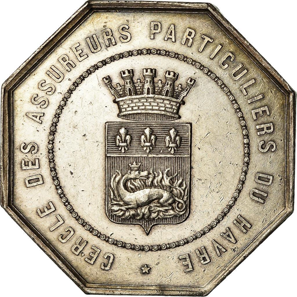 Frankrijk, Medaille, Cercle des Assureurs Particuliers du Havre, Caqué, PR+
