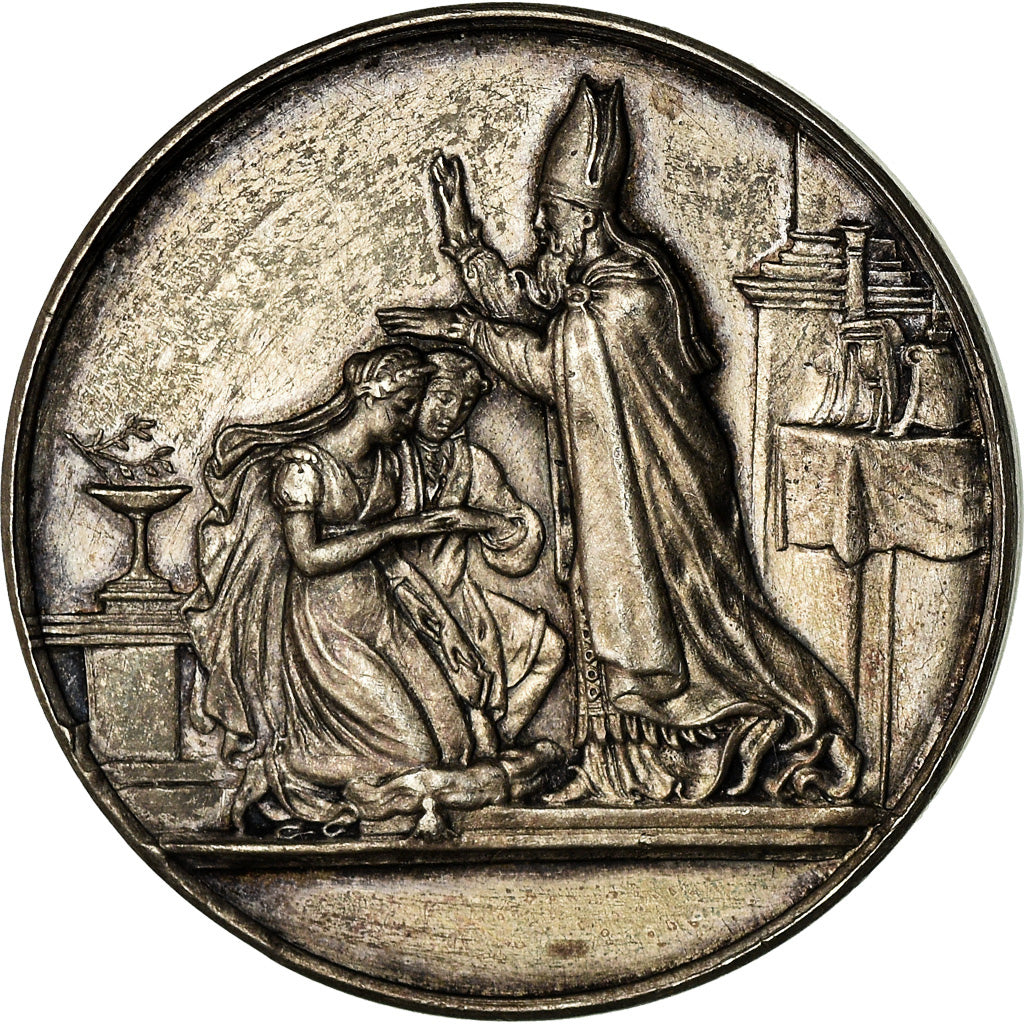 France, Medal, Noces, Mariage, Religion, AU(55-58), Silver