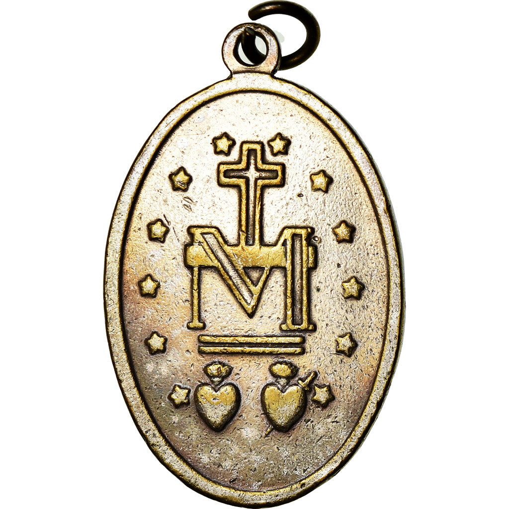 France, Medal, Religion, Marie Conçue sans Péché, 1830, EF(40-45), Silvered