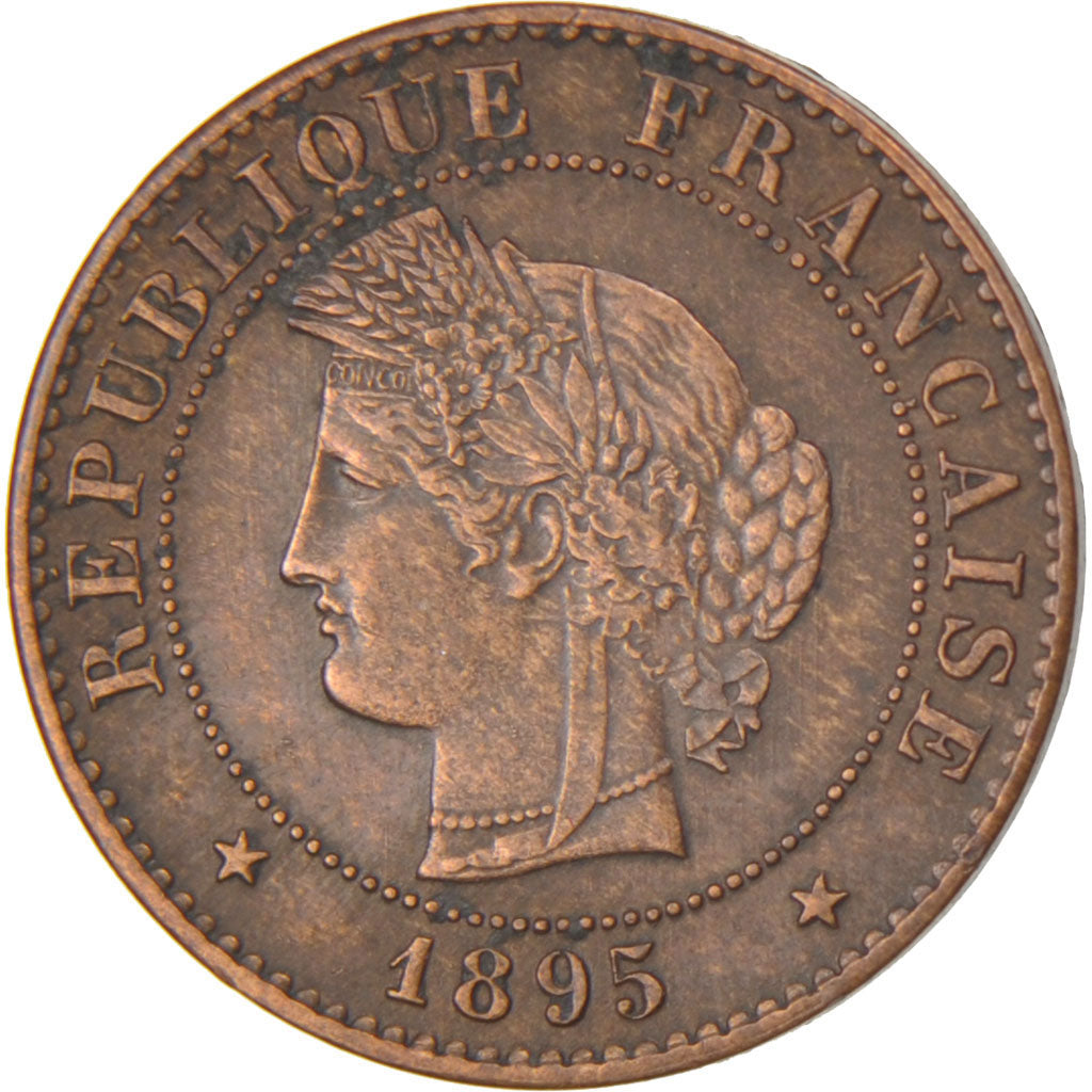 FRANCE, Cérès, Centime, 1895, Paris, KM #826.1, EF(40-45), Bronze, Gadoury #88,