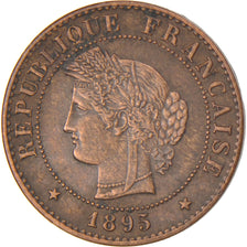 FRANCE, Cérès, Centime, 1895, Paris, KM #826.1, EF(40-45), Bronze, Gadoury #88,