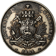 France, Token, Assureurs maritimes, Comité du Hâvre, 1864, AU(50-53), Silver