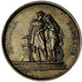 France, Medal, Mariage, Religion, Fidélité Bonheur, Petit, MS(60-62), Silver