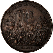 France, Medal, Prise de la Bastille , Donjon de Vincennes, 1844, Rogat