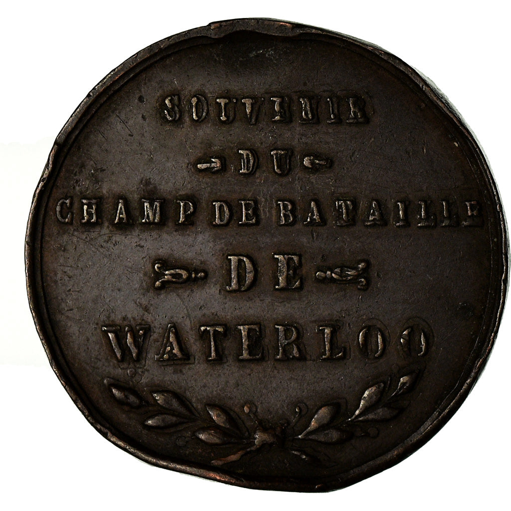 France, Token, Souvenir du Champ de Bataille de Waterloo, 1815, VF(30-35)