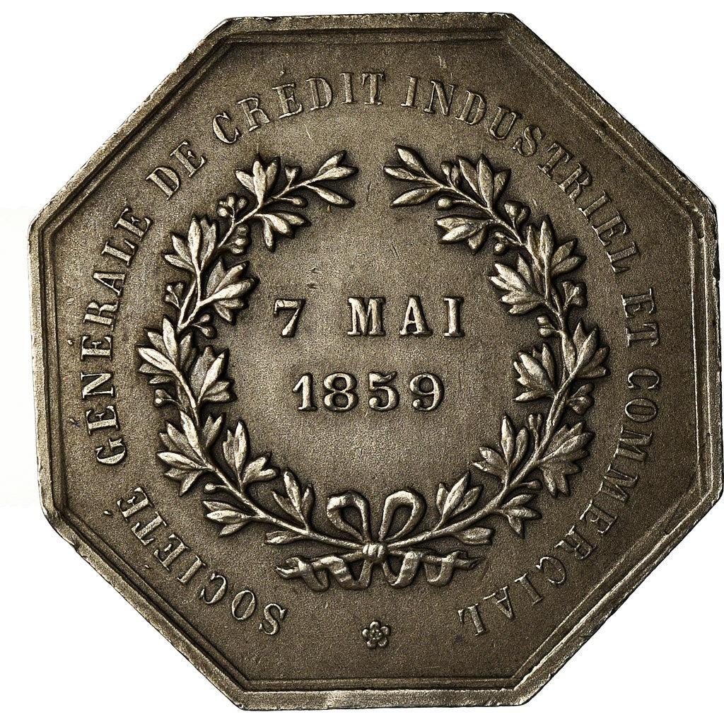 France, Token, Banques, Société de Crédit Industriel et Commercial, 1859, De