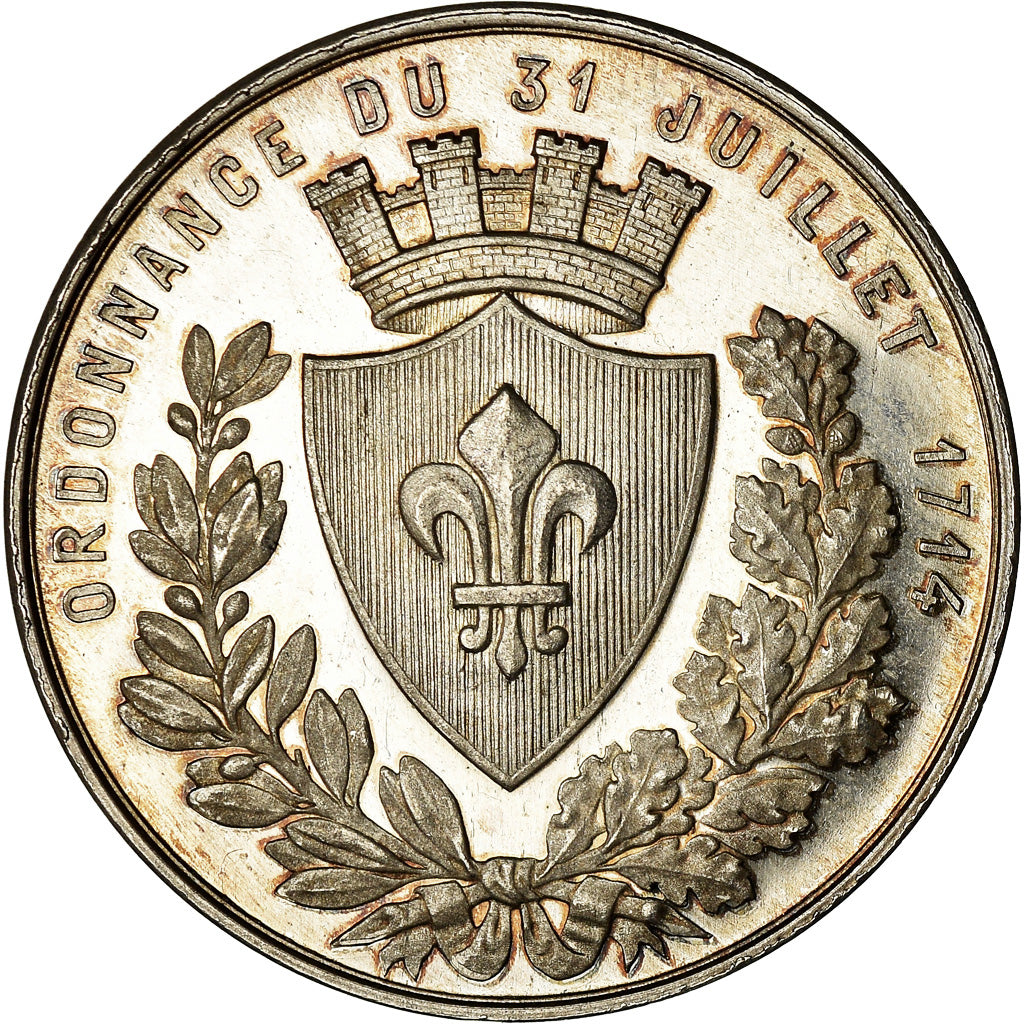France, Token, Chambre de Commerce de Lille, Borrel.A, MS(63), Silver