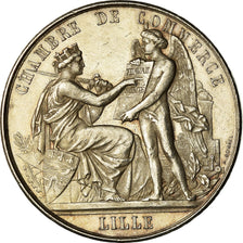 France, Token, Chambre de Commerce de Lille, Borrel.A, AU(55-58), Silver