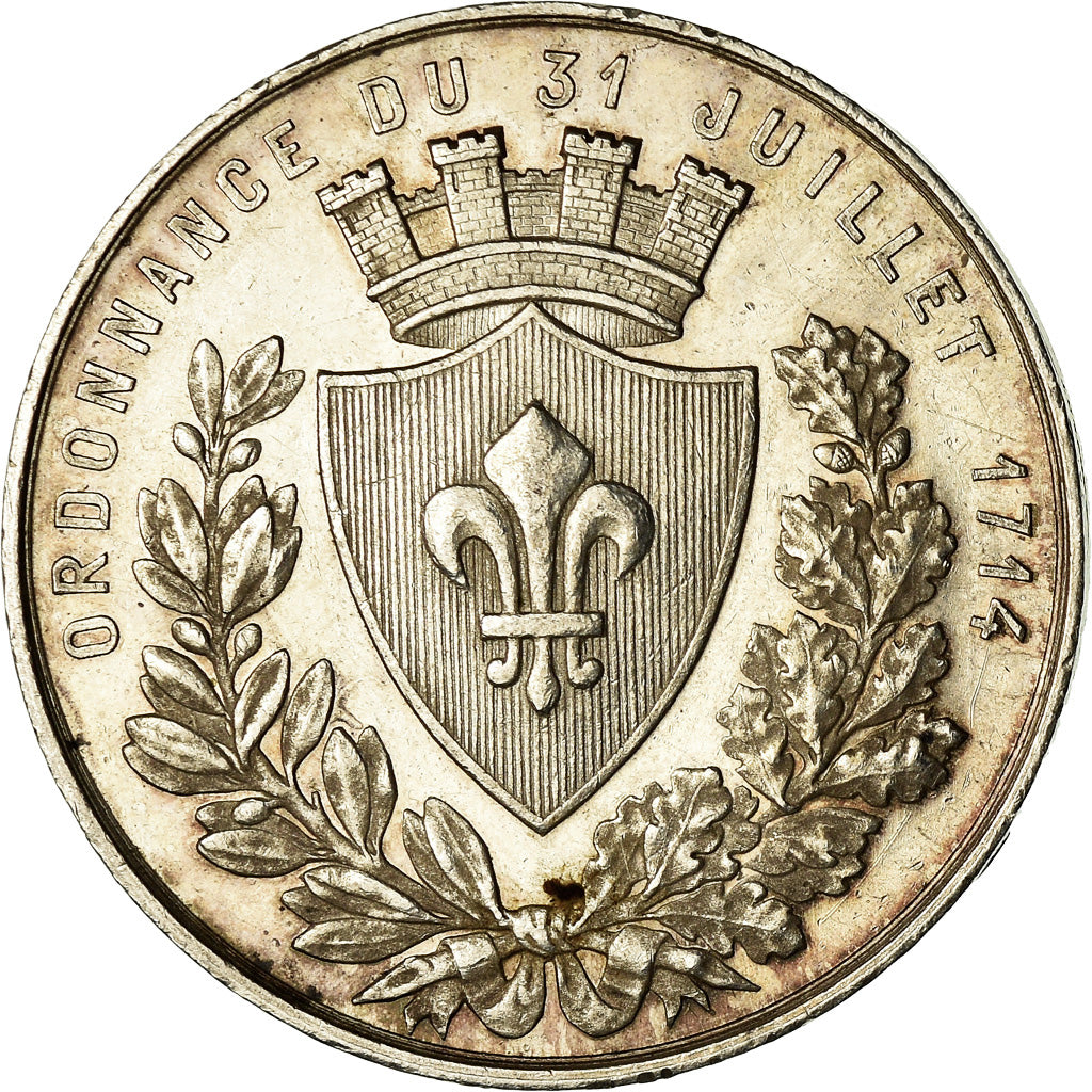 France, Token, Chambre de Commerce de Lille, Borrel.A, AU(55-58), Silver