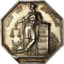 France, Token, Notaires de l'Arrondissement de Lille, Lecomte, MS(63), Silver