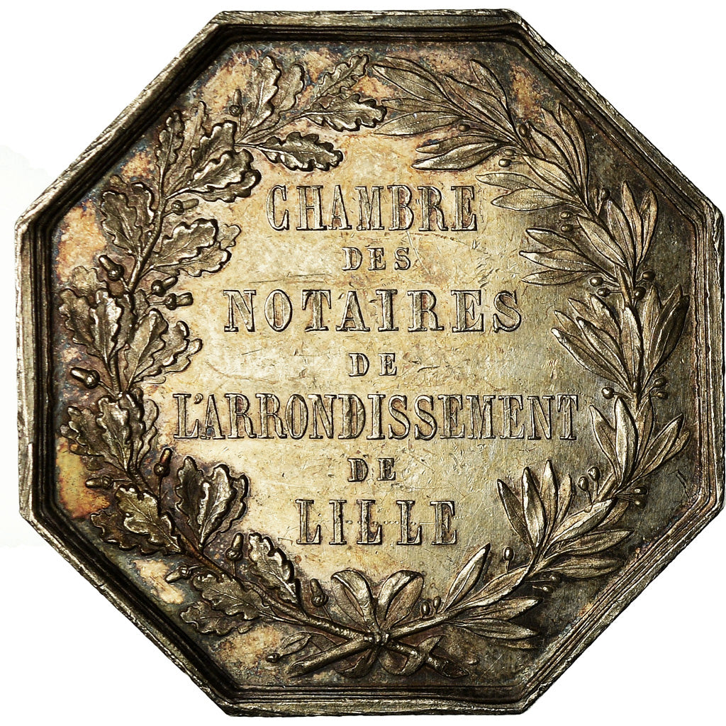 France, Token, Notaires de l'Arrondissement de Lille, Lecomte, MS(60-62)