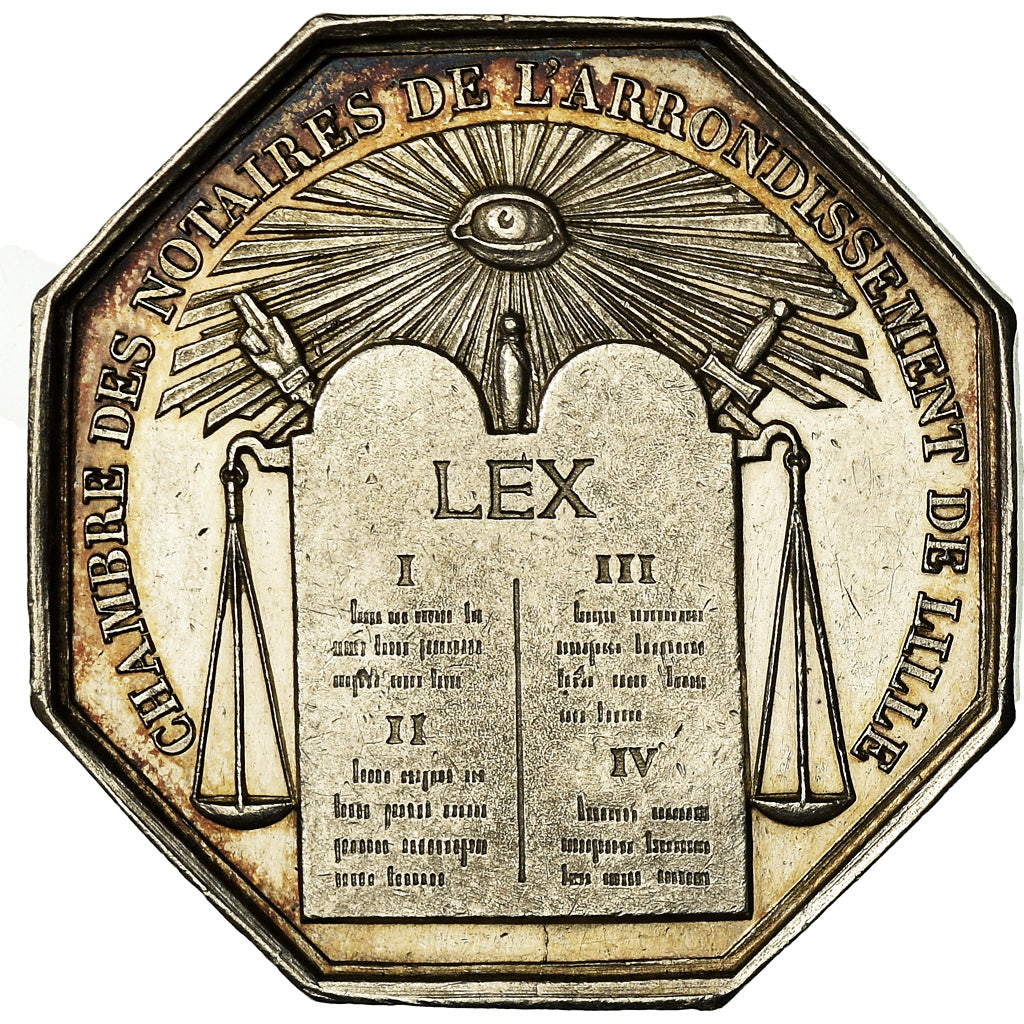 Frankreich, Token, Louis Philippe I, Notaires de l'Arrondissement de Lille