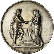 France, Token, Noces, Mariage, Religion, Montagny, MS(63), Silver