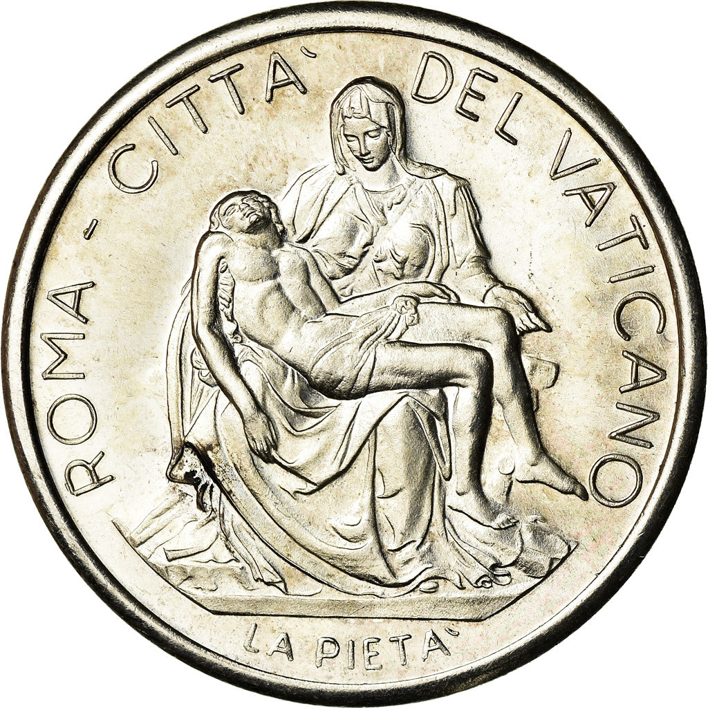 Vatican, Medal, Jean-Paul II, La Pieta, Susini, AU(55-58), Silvered bronze