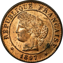 Coin, France, Cérès, Centime, 1897, Paris, MS(65-70), Bronze, KM:826.1