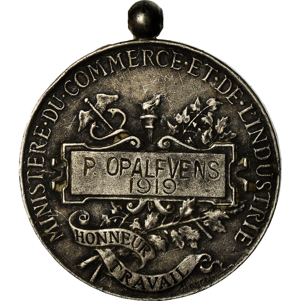 France, Ministère du Commerce et de l'Industrie, Médaille, 1919, Très bon