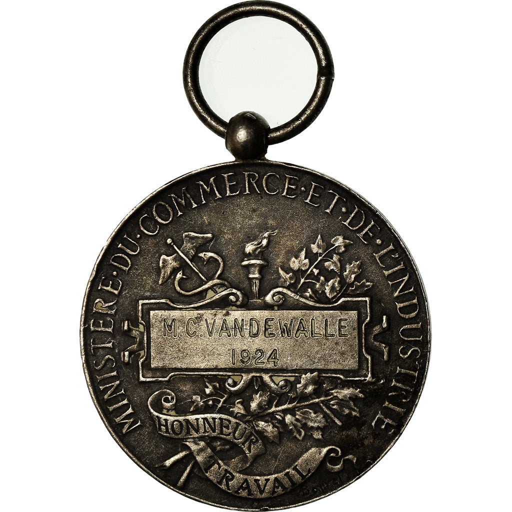 France, Ministère du Commerce et de l'Industrie, Medal, 1924, Very Good
