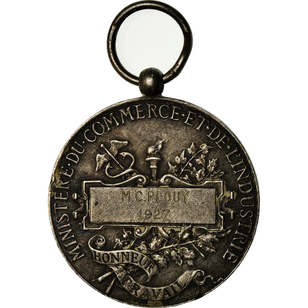 France, Ministère du Commerce et de l'Industrie, Médaille, 1927, Très bon