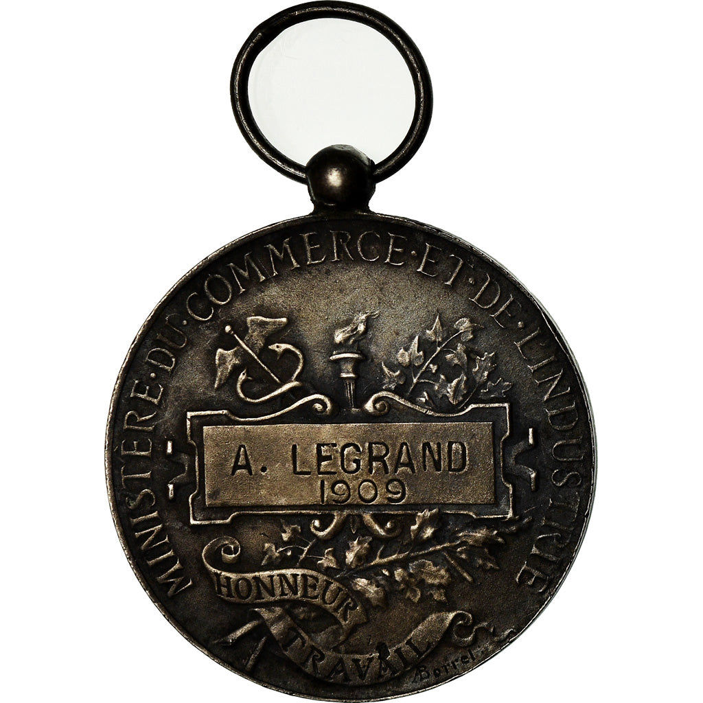 France, Ministère du Commerce et de l'Industrie, Medal, 1909, Very Good