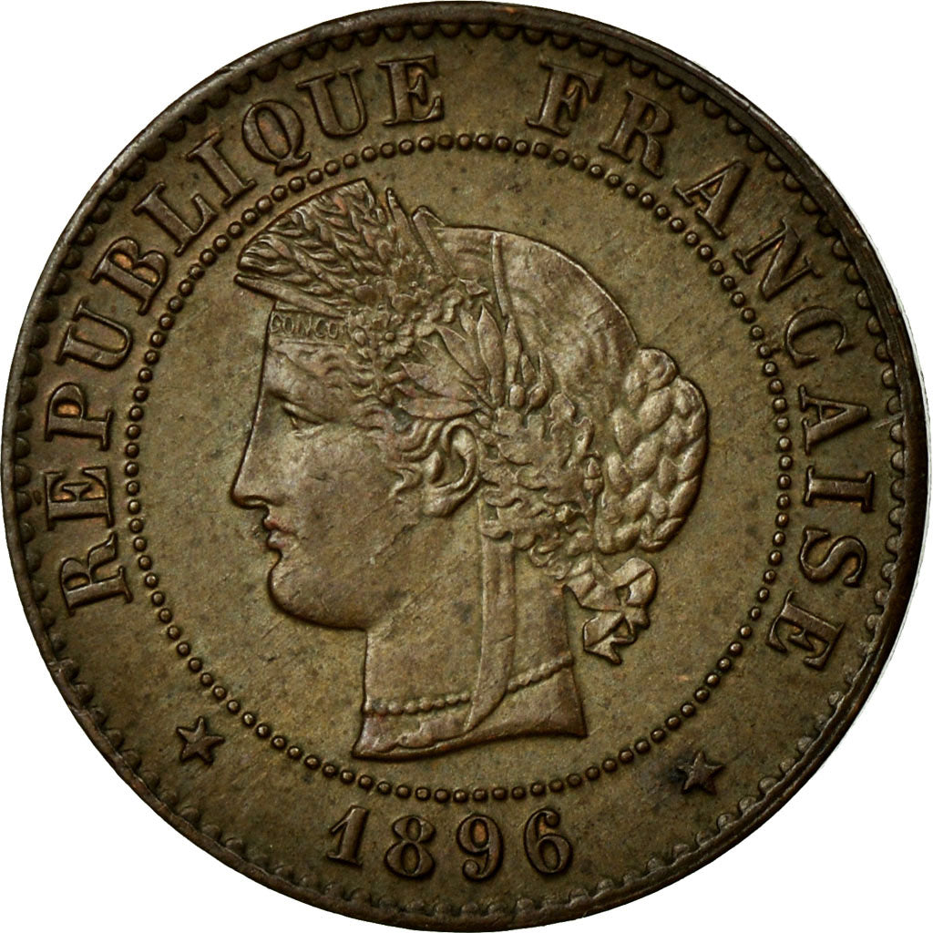 Münze, Frankreich, Cérès, Centime, 1896, Paris, VZ, Bronze, KM:826.1