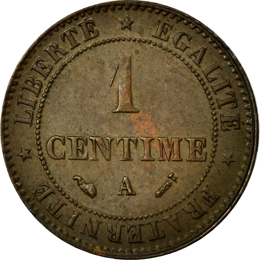 Münze, Frankreich, Cérès, Centime, 1896, Paris, VZ, Bronze, KM:826.1