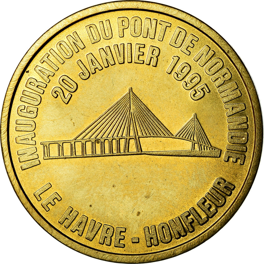 Frankrijk, Medaille, Inauguration du Pont de Normandie, Numismatique du Havre