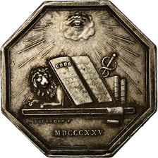 França, Token, Chambre des Huissiers de Versailles, 1825, Coquardon, EF(40-45)