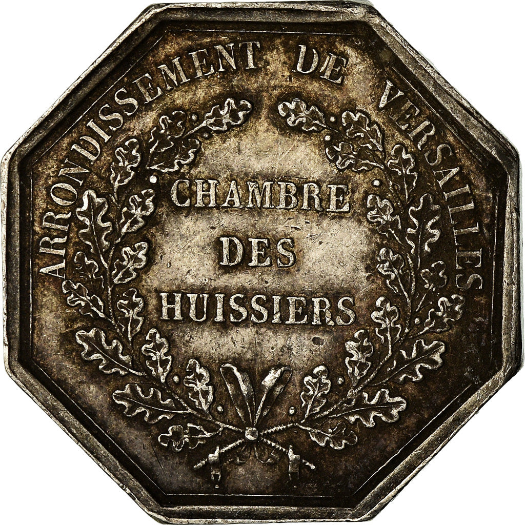 França, Token, Chambre des Huissiers de Versailles, 1825, Coquardon, EF(40-45)