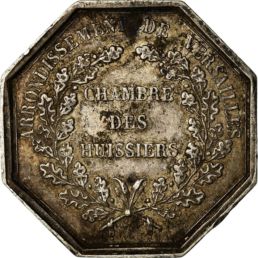 França, Token, Chambre des Huissiers de Versailles, 1825, Coquardon, AU(50-53)