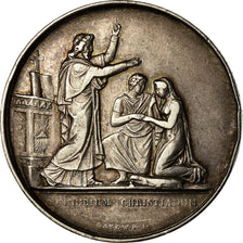 France, Médaille, Noces, Mariage, Religion, 1858, Gayrard, SUP, Argent
