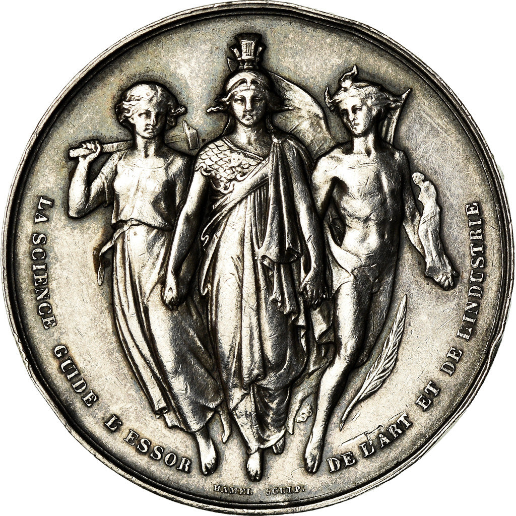 Frankrijk, Medaille, Société d'Emulation du Commerce, Seine Inférieure, 1868