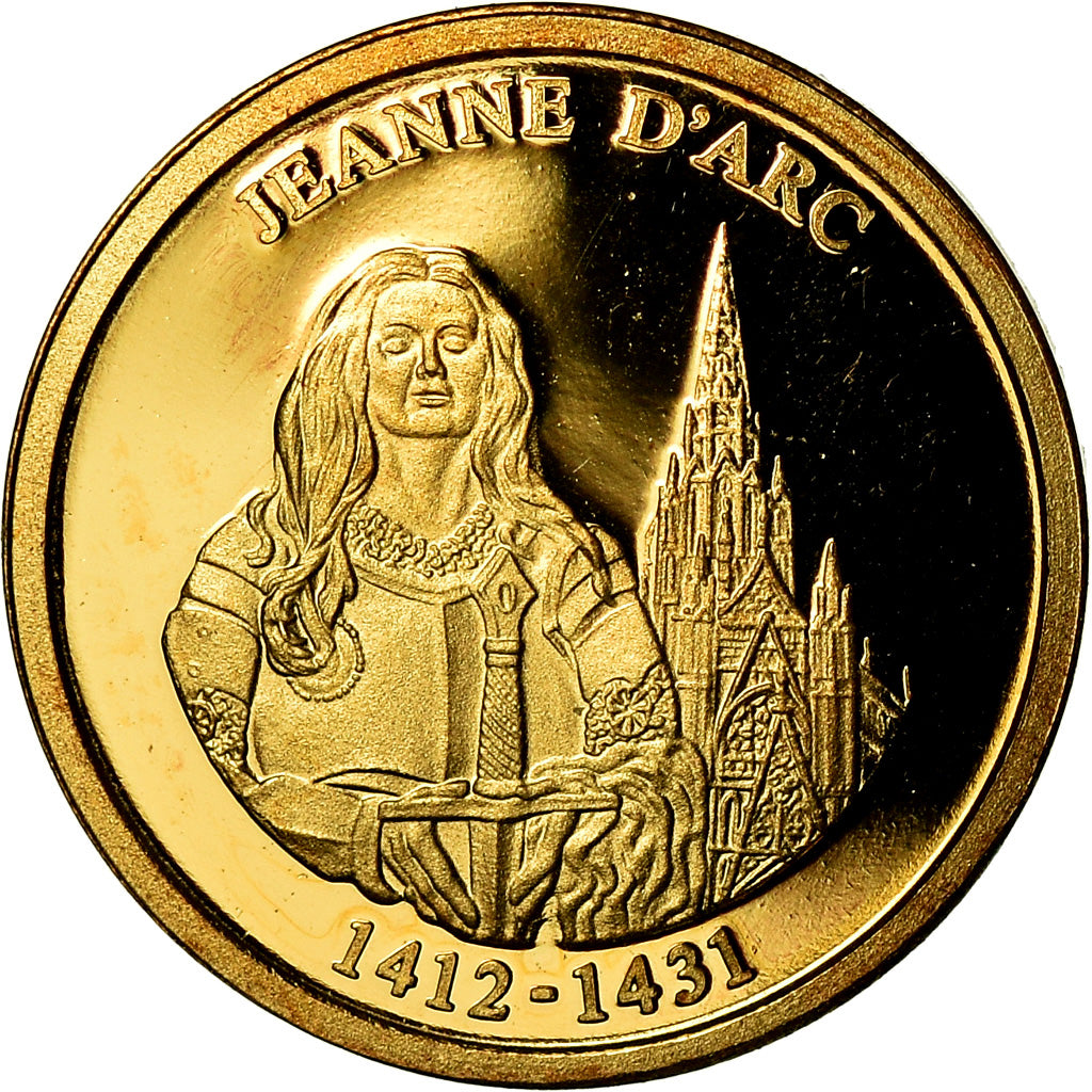 France, Medal, Jeanne d'Arc, History, 2009, MS(65-70), Gold