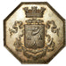 France, Token, Chambre de Commerce de Fécamp, 1825, Noël, AU(55-58), Silver
