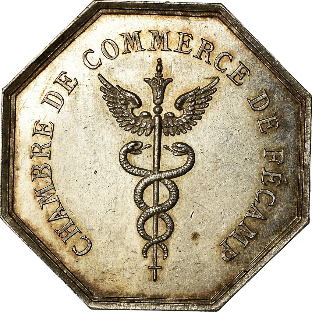 Francia, Token, Chambre de Commerce de Fécamp, 1825, Noël, SPL-, Argento