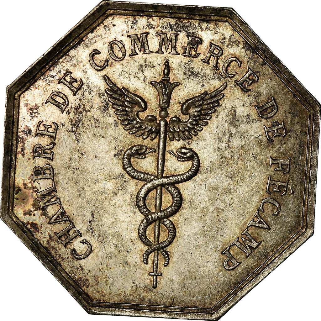 Francia, Token, Chambre de Commerce de Fécamp, 1825, Noël, SPL-, Argento
