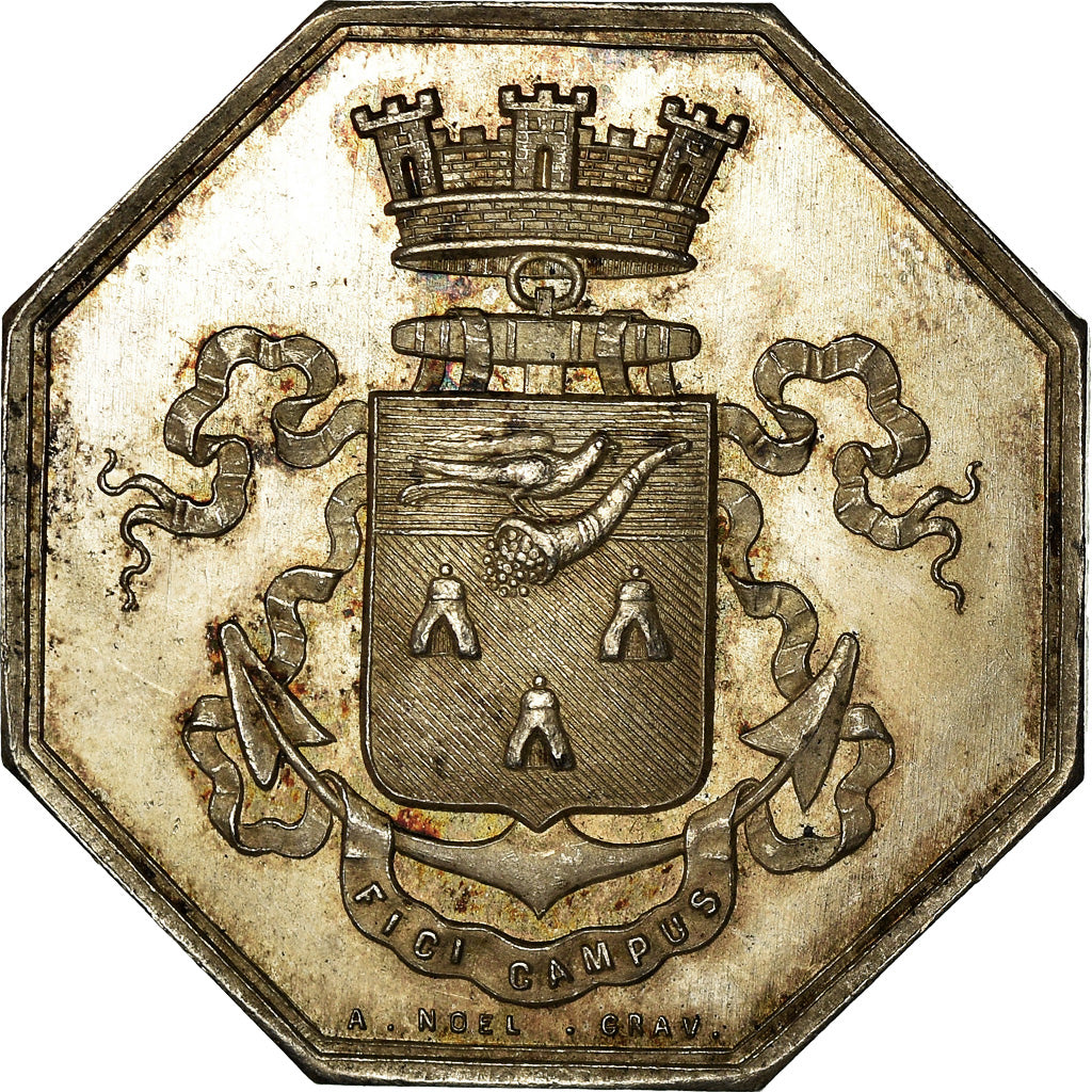 Frankreich, Token, Chambre de Commerce de Fécamp, 1825, Noël, VZ, Silber