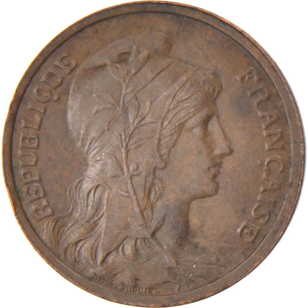 FRANCE, Dupuis, Centime, 1908, Paris, KM #840, AU(55-58), Bronze, 15, Gadoury...