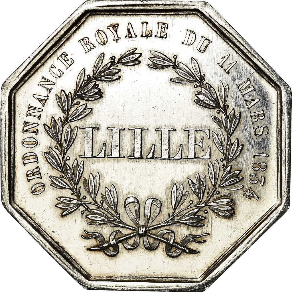 France, Token, Caisse d'épargne et de prévoyance de Lille, 1860, Borrel