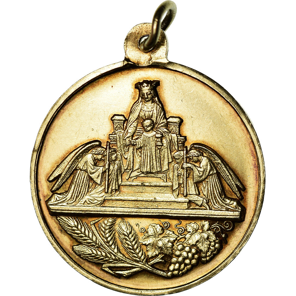 France, Médaille, Notre-Dame de la Ière Communion, 1904, SPL, Vermeil