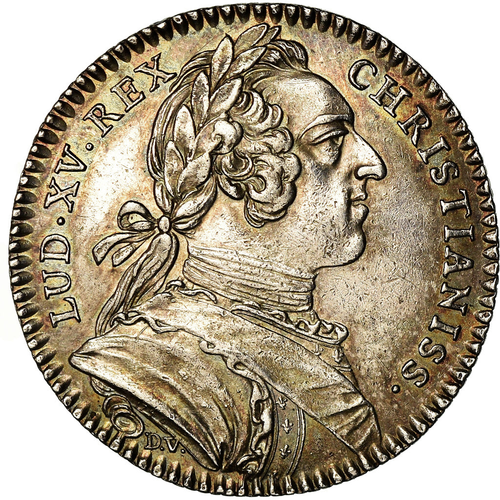 France, Token, Louis XV, États de Bretagne, Rennes, 1748, Duvivier, MS(60-62)