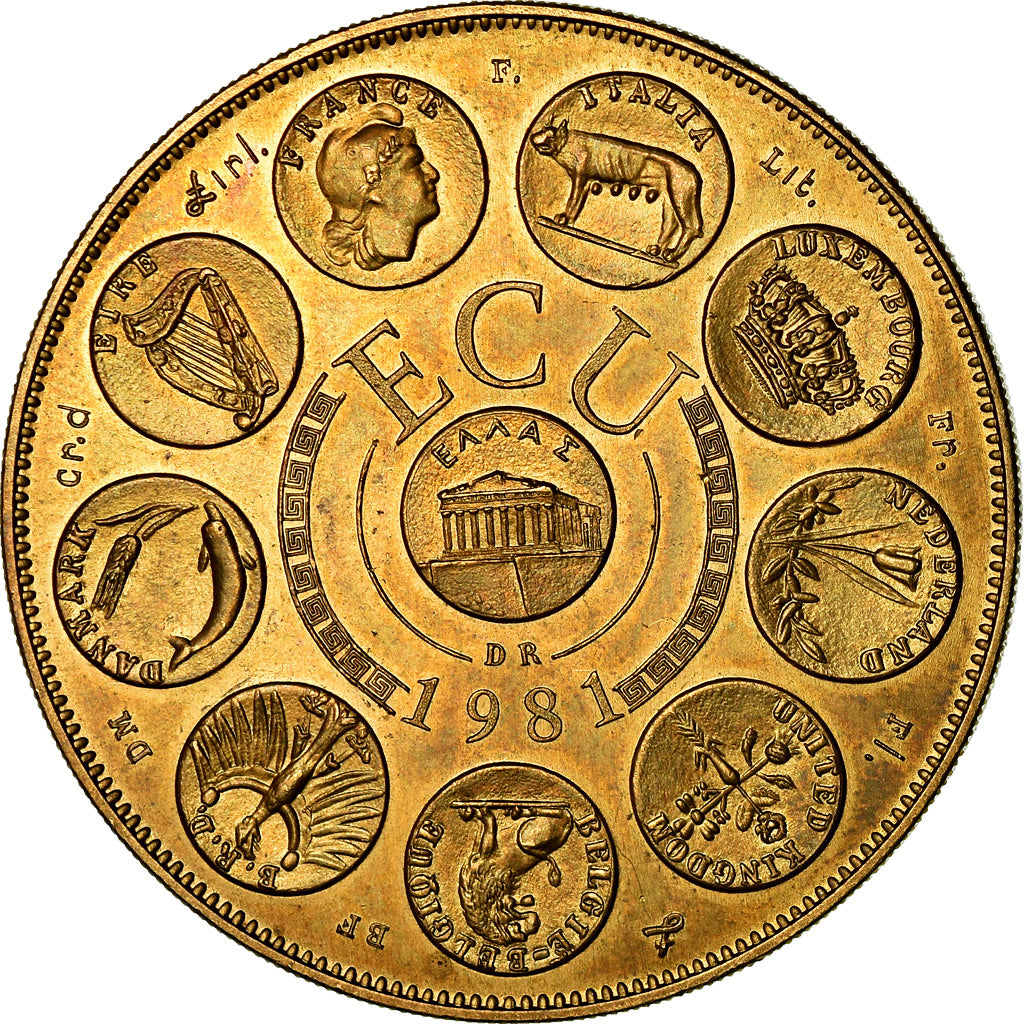 Francja, Medal, Ecu Europa, Europe Assise, Polityka, społeczeństwo, wojna