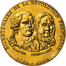France, Médaille, Révolution Française, Danton-Desmoulin, MDP, SPL, Copper