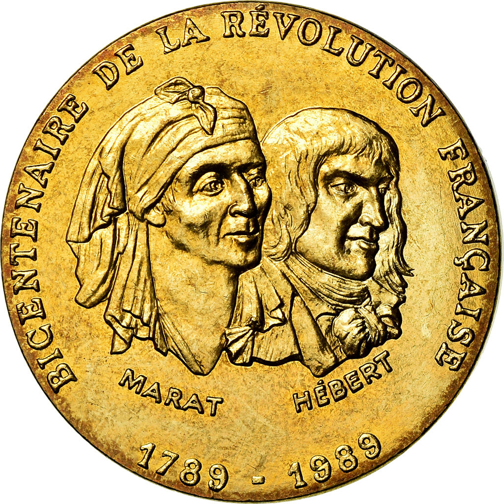 Francia, medaglia, Révolution Française, Marat / Hébert, MDP, SPL, Rame