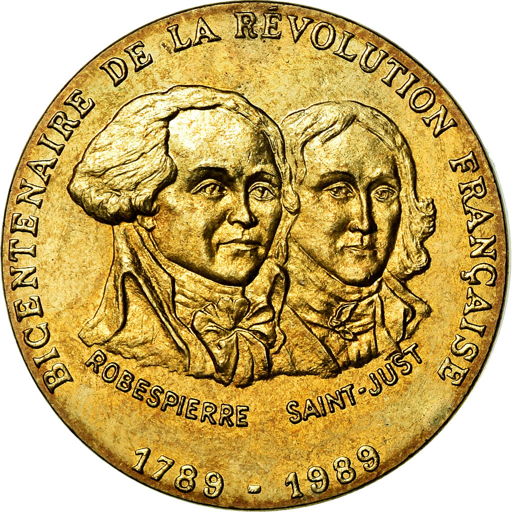 France, Medal, Révolution Française, Robespierre / Saint-Just, MDP, MS(63)