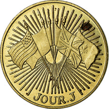 France, Jeton, 50ème Anniversaire du Débarquement, Jour J, 1994, SPL, Cuivre